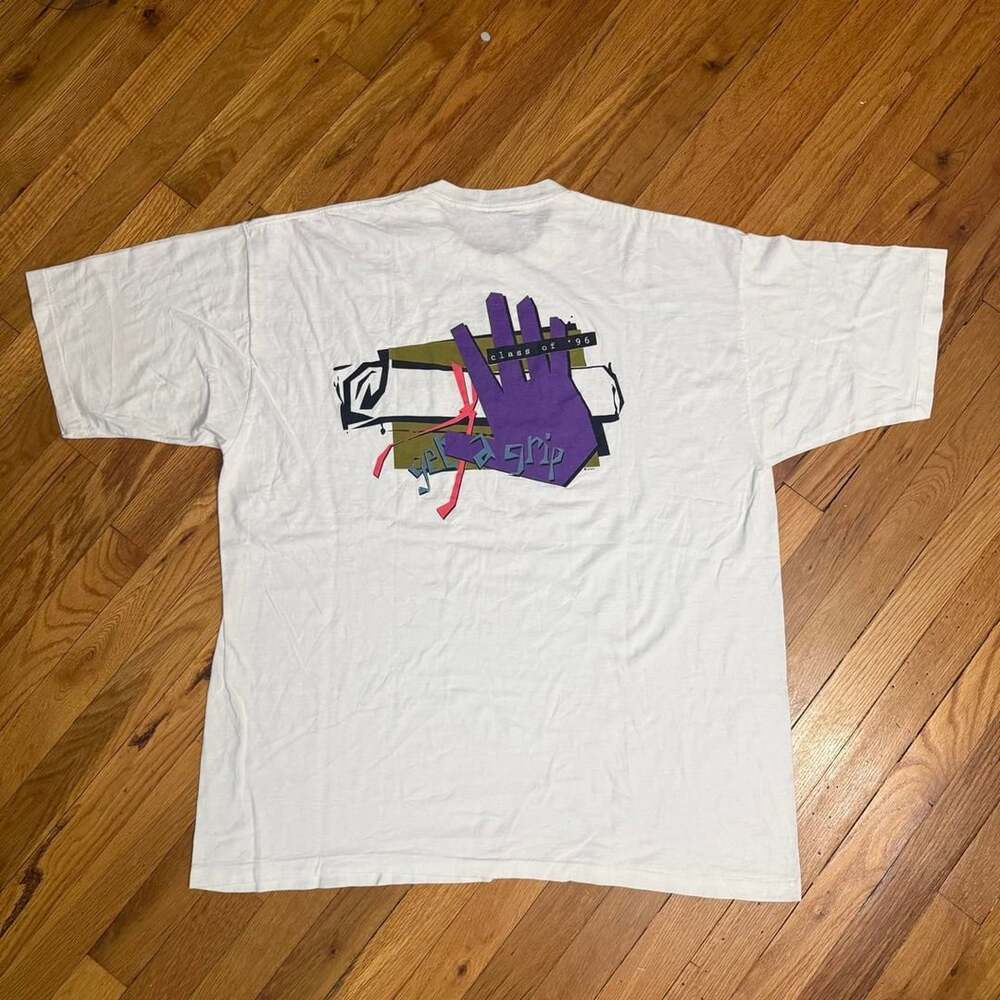 Vintage Jostens Class Of 96 Get A Grip Graphic T-Shirt